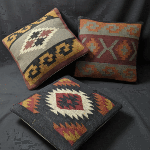 Handmade Jute Kilim Pillow Covers (Set of 3) - 18x18 Inch
