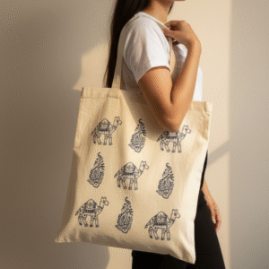 Handblock Printed Cotton Tote Bags | Eco-Friendly Canvas Tote